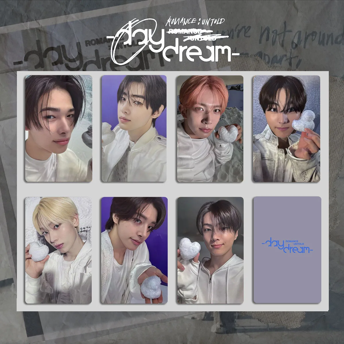 7 Uds. Álbum de fotos KPOP ROMANCIA UNTOLD JUNGWON JAY JAKE SUNGHOON tarjetas Lomo de doble cara postales de Daydream Fans coleccionar regalo