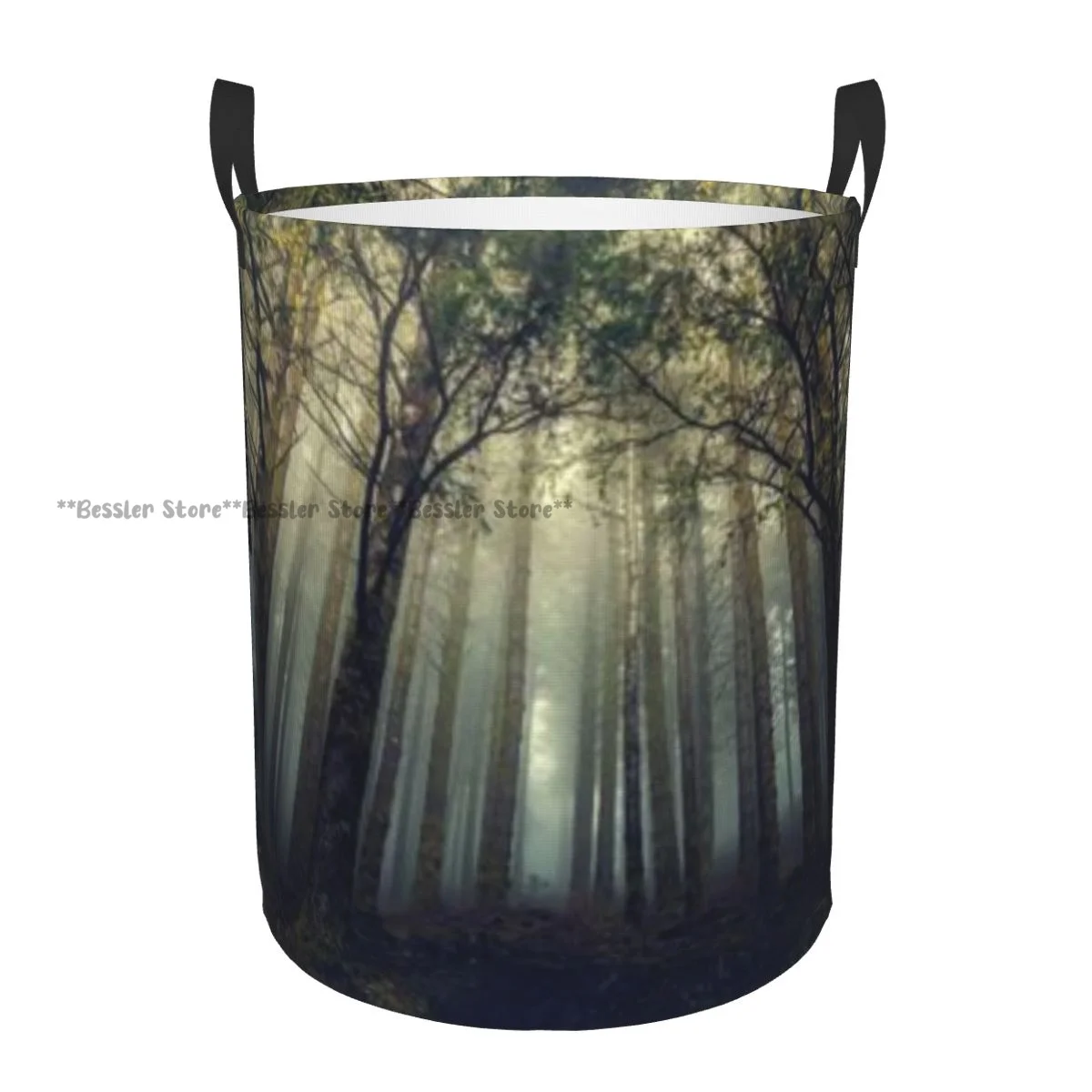 

Beautiful Forest Landscape Waterproof Storage Bag Household Dirty Laundry Basket Folding Clothes Organizer