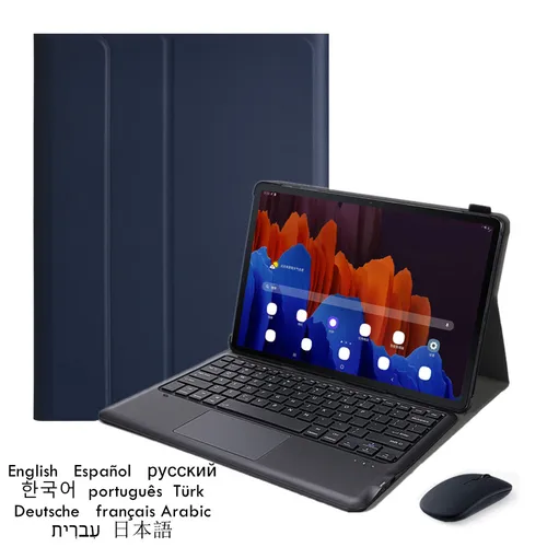 Imagen 1 del producto Funda con teclado para Lenovo Tab M10 de 3. a generación, cubierta de 10,1 pulgadas, M10 Gen 3 Tb328fu Tb328xu, teclado táctil, español y portugués