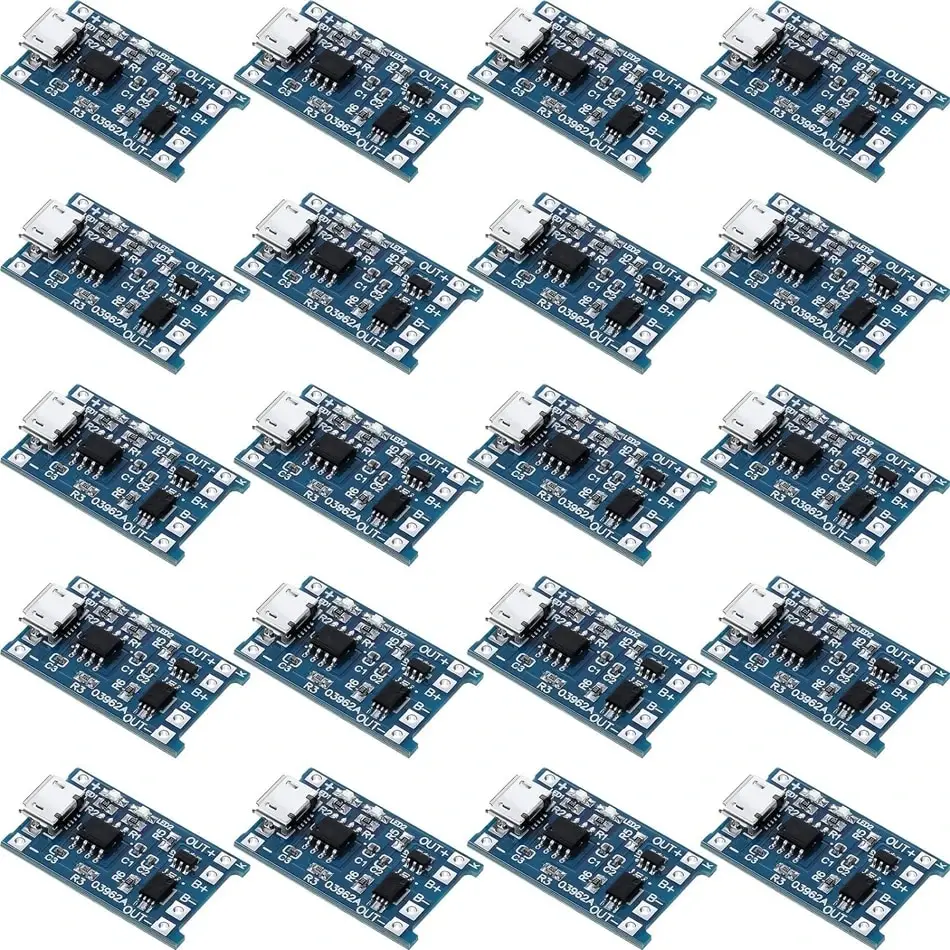 10pcs 5V 1A 18650 Lithium Battery Charging Board PLR TP4056 Lithium Charging Mini/Micro USB Type C Charge Module With Protect