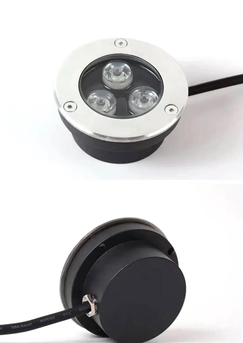 Hight Power Waterproof Led light garden underground 3W Outdoor Buried Garden Path Spot Recessed Inground Lighting