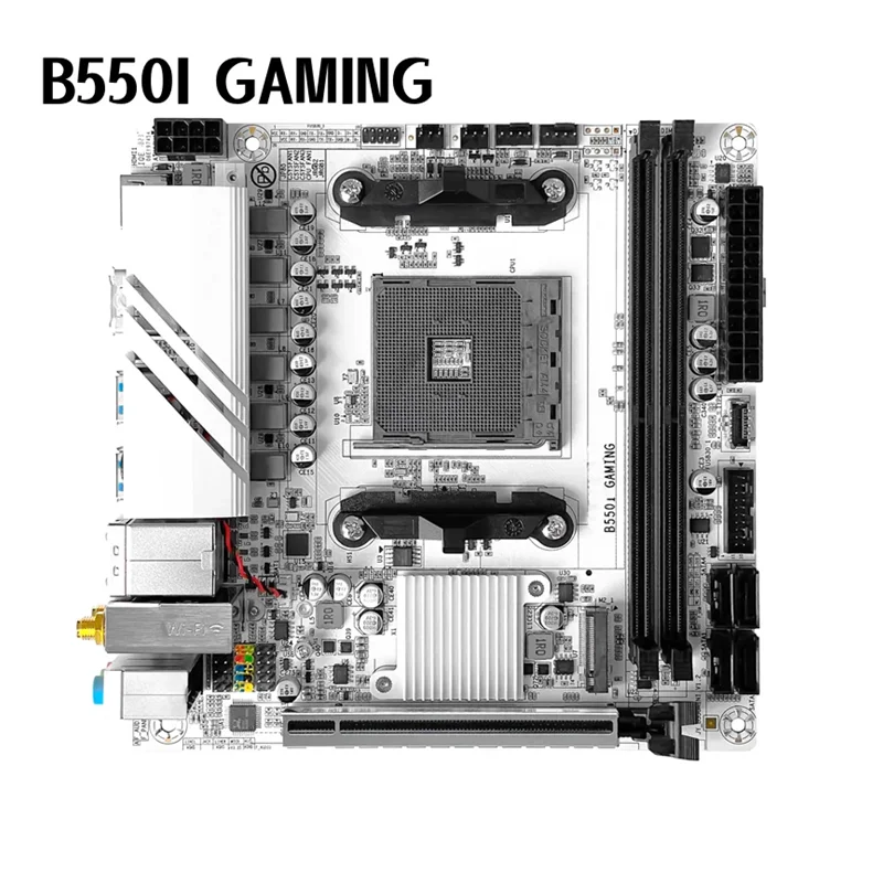 For JGINYUE B550I GAMING Mtherboard 64GB M.2 HDMI DP Socket AM4 DDR4 Mini-ITX 17*17 B550 Mainboad 100% Tested Fully Work