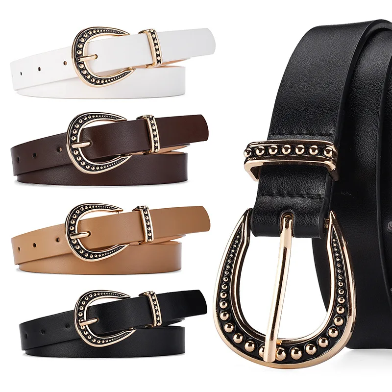 

New Personality Retro Women Belts Fashion Designer Solid Needle Buckle Waistband High Quality Ladies Casual Pants Jeans Belts