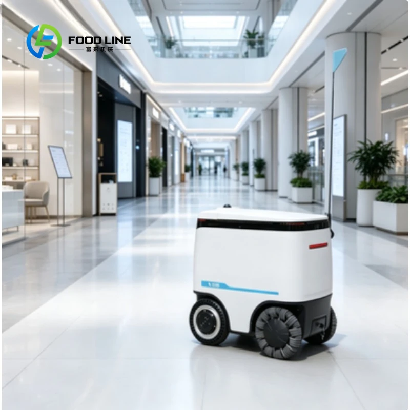 Custom Industrial Delivery Robot, Smart Drinks and Parcel Delivery Robot for Commercial Logistics Service