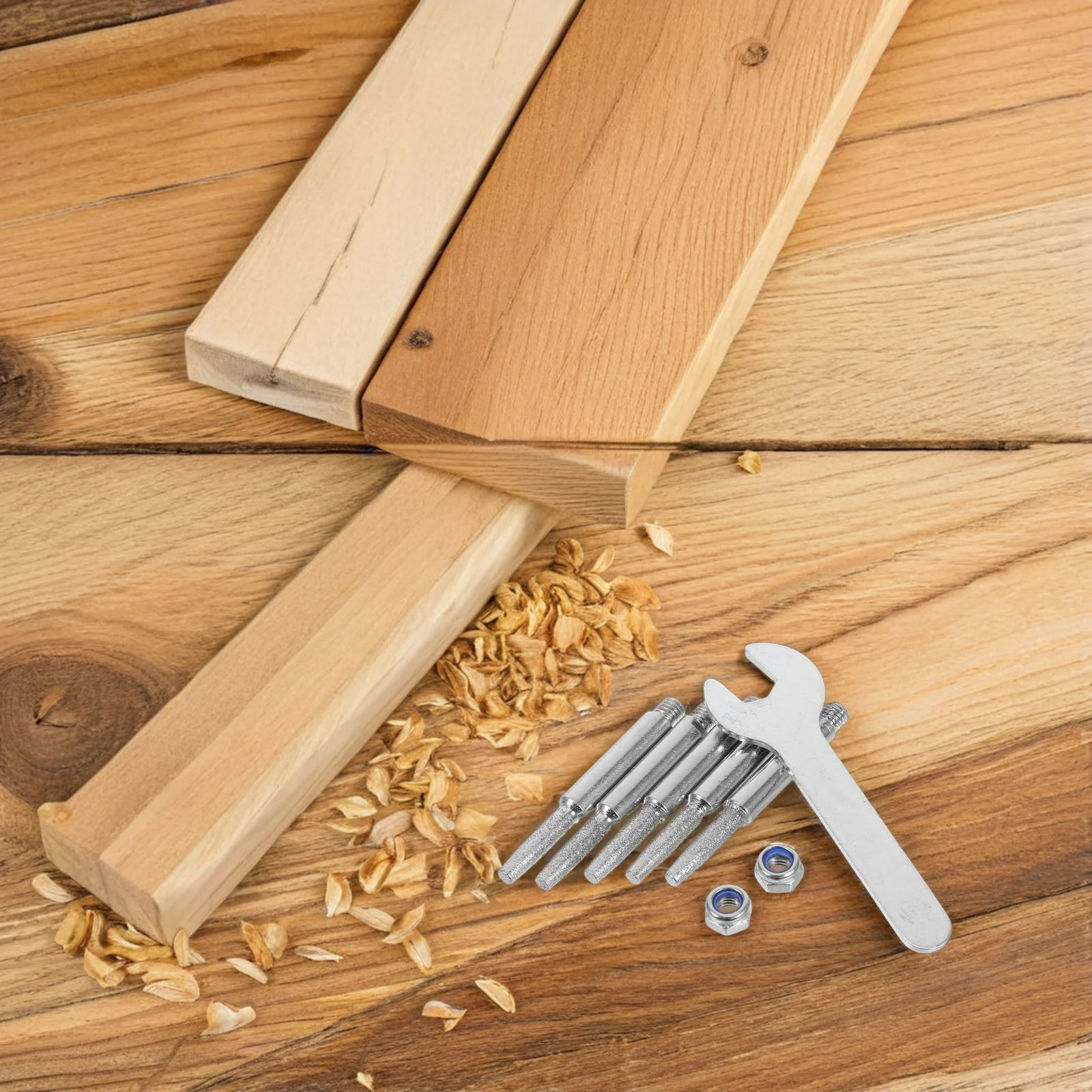 

1Set High Hardness Chainsaw Sharpening Tool Diamond Grinding Stone Burr File Adjustable Precision for Garden Wood 4Mm