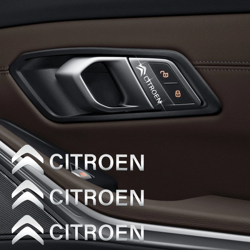 

Стайлинг автомобиля, наклейки со значком, автомобильная аудиосистема, декоративные наклейки на центральную консоль для Citroen C1 C2 Picasso C4L VTS C-ELYSEE C3-XR C5 C6