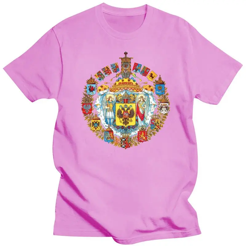 2022 New 800Px Greater C Oat Of Arms Of The Russian Empire T Shirt Print Cotton S-3Xl Normal Sunlight  Fashion Summer Style Shir