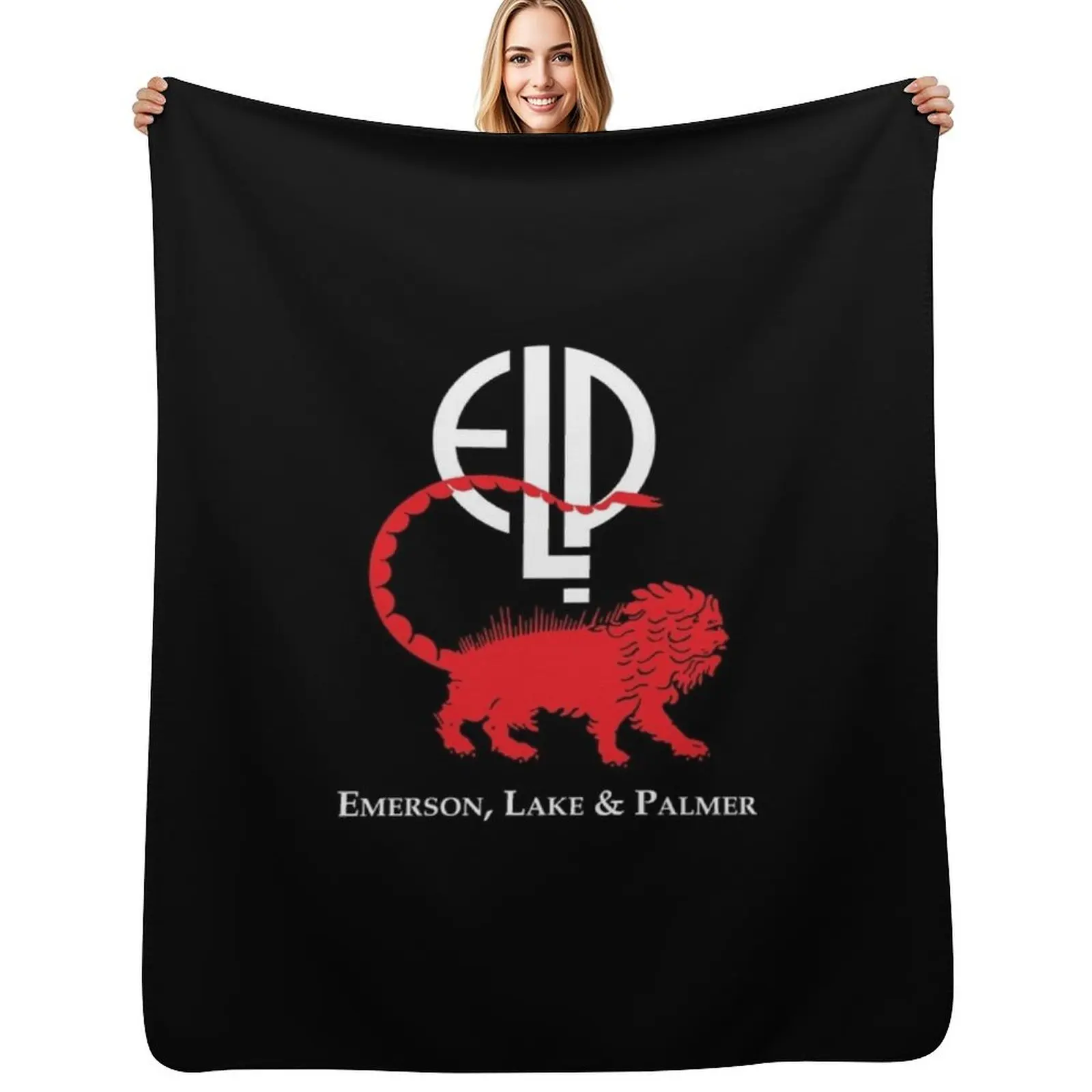 Emerson, Lake And Palmer Band Tri-Blend T-Shirt Throw Blanket Decoratives Plush Blankets For Bed Beach Giant Sofa Blankets