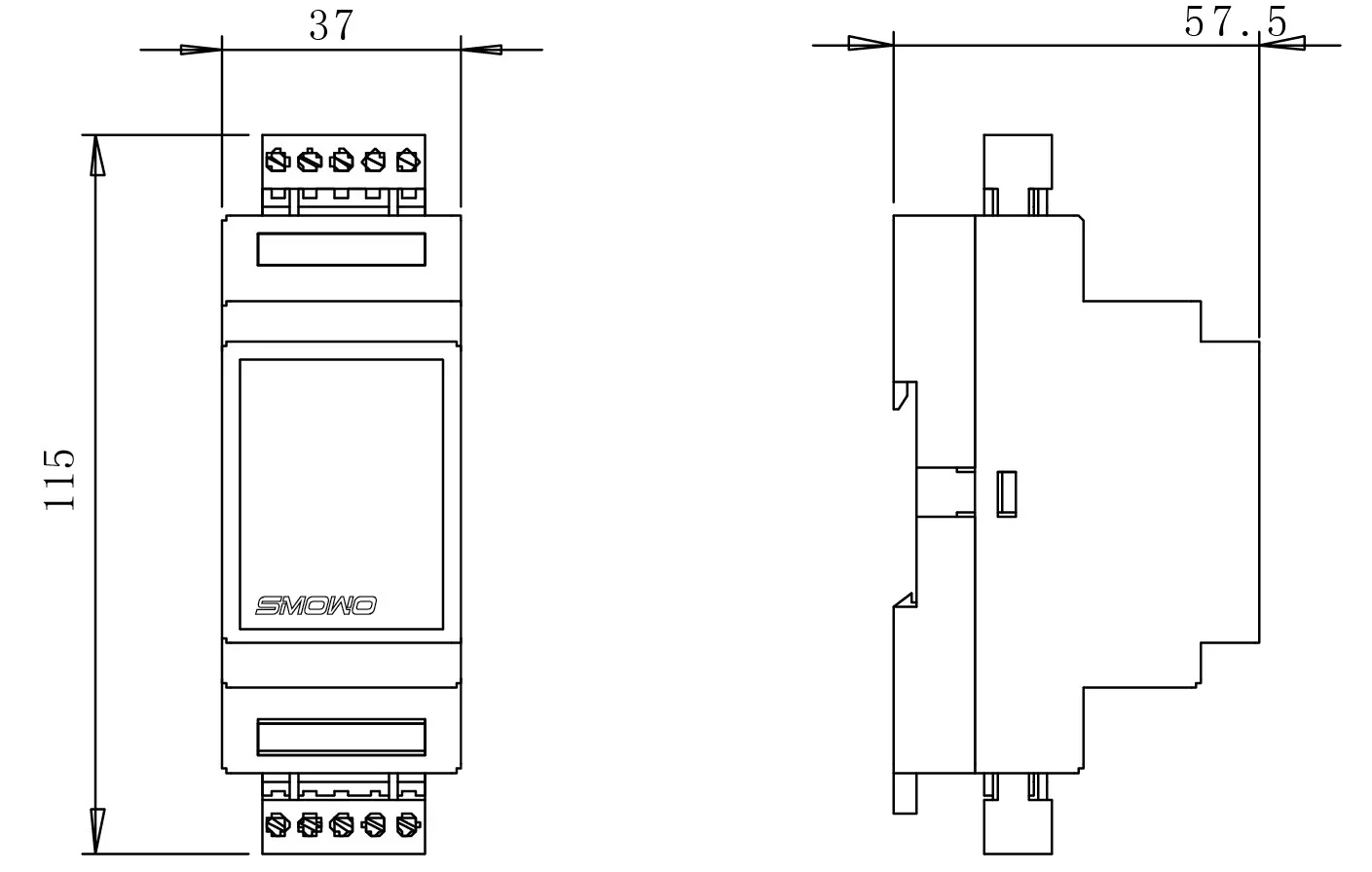 

2026 NEW Rail type weighing transmitter RW-GT01A 0-5V 4-20mA signal output