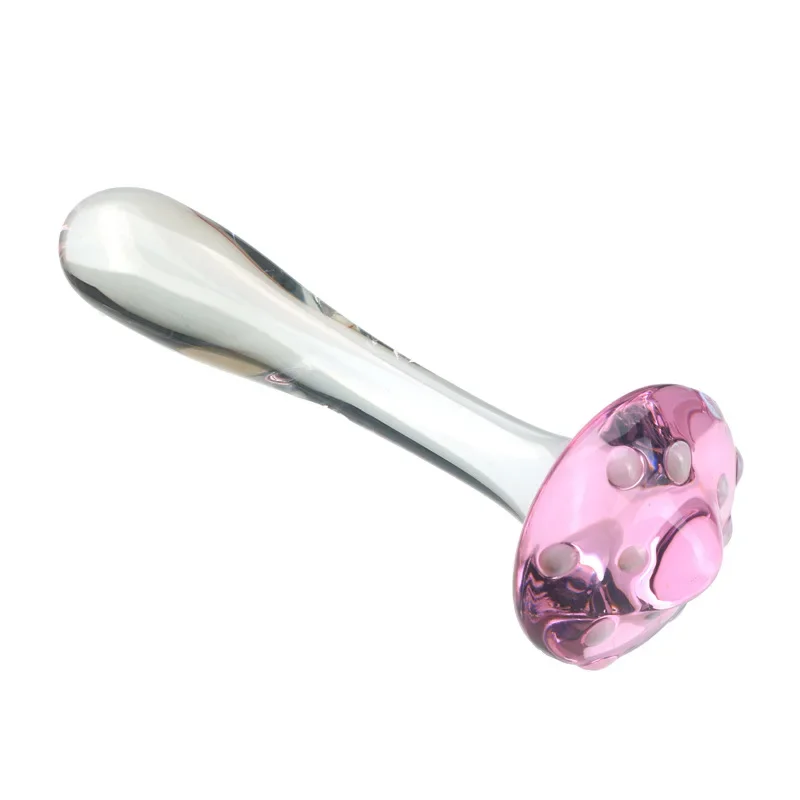 New Transparent Anal Plug, Glass Anal Dilator, Female Sexual Products, Vestibular Toy, Masturbator, Mushroom Massage Stick 18+