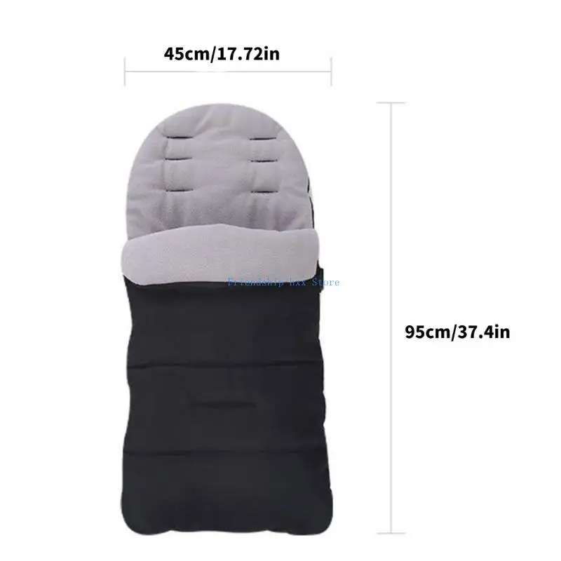 F1CB Coprigambe per carrozzina Fodera isolante in pile con cerniera regolabile