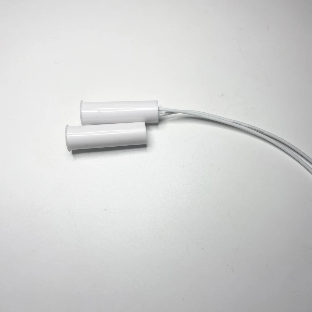 20PCS/BAG Rolling Embedded Door Contact Sensor With 25CM Cable NO Signal Output Brown Color Magnetic Switch Security Alarm