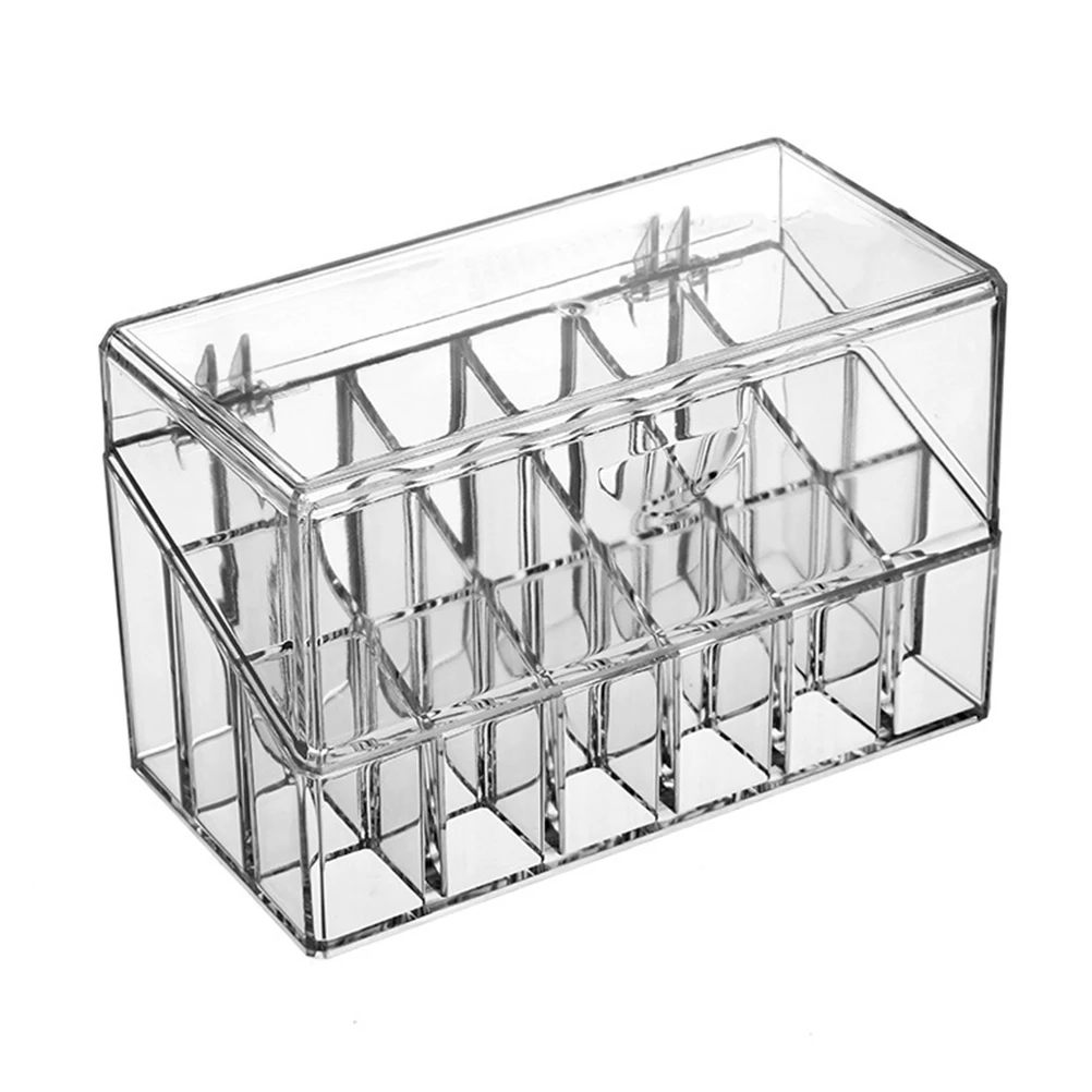 

1Pcs Organizer Box 18 Compartments Premium Material Space Saving Makeup Storage Holder Lipstick Storage Box Desktop