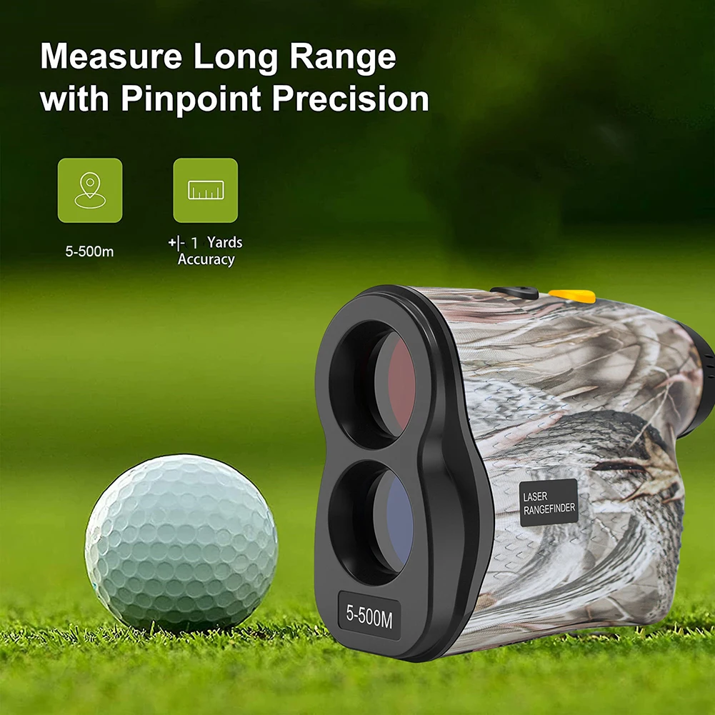 

Golf-Monocular Range Finder Multi Function Golf Range Finder Speed Measurement Flagpole Mode and more 500m Range