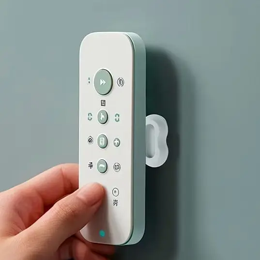 

4 Pcs Magnetic Remote Control Bracket Wall-Mounted Silicone Punch-Free Strong Magnetic Sticker Self-adhesive Charger Bracket