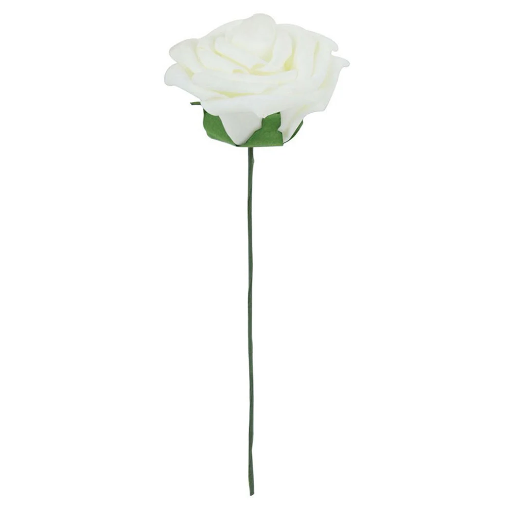 

20pcs Foam Roses Artificial Flowers Vivid Imitation Reusable Wedding Flower Bouquets Valentine Engagement Decor