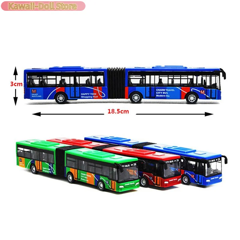 1 pezzo Inerzia Modello di Veicolo Giocattoli Educativi Per I Bambini 1/64 Pressofuso In Lega di Città Bus Tirare Indietro Auto Giocattolo Per Bambini Auto Ragazzi regalo