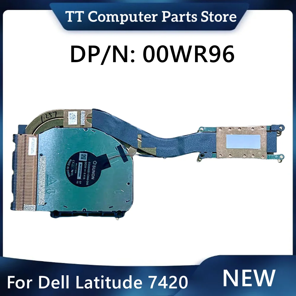 00WR96 Novo Original Para Dell Latitude 7420 Laptop Ventilador de Refrigeração Cooler 0WR96 Dissipador de Calor Radiador Peças de Reposição de Alta Qualidade