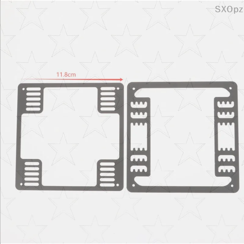 Suporte de conversão de ventilador 9cm a 12cm pode ser usado para axp100 e outras parafusos de 9cm de calor fixo em liga de alumínio