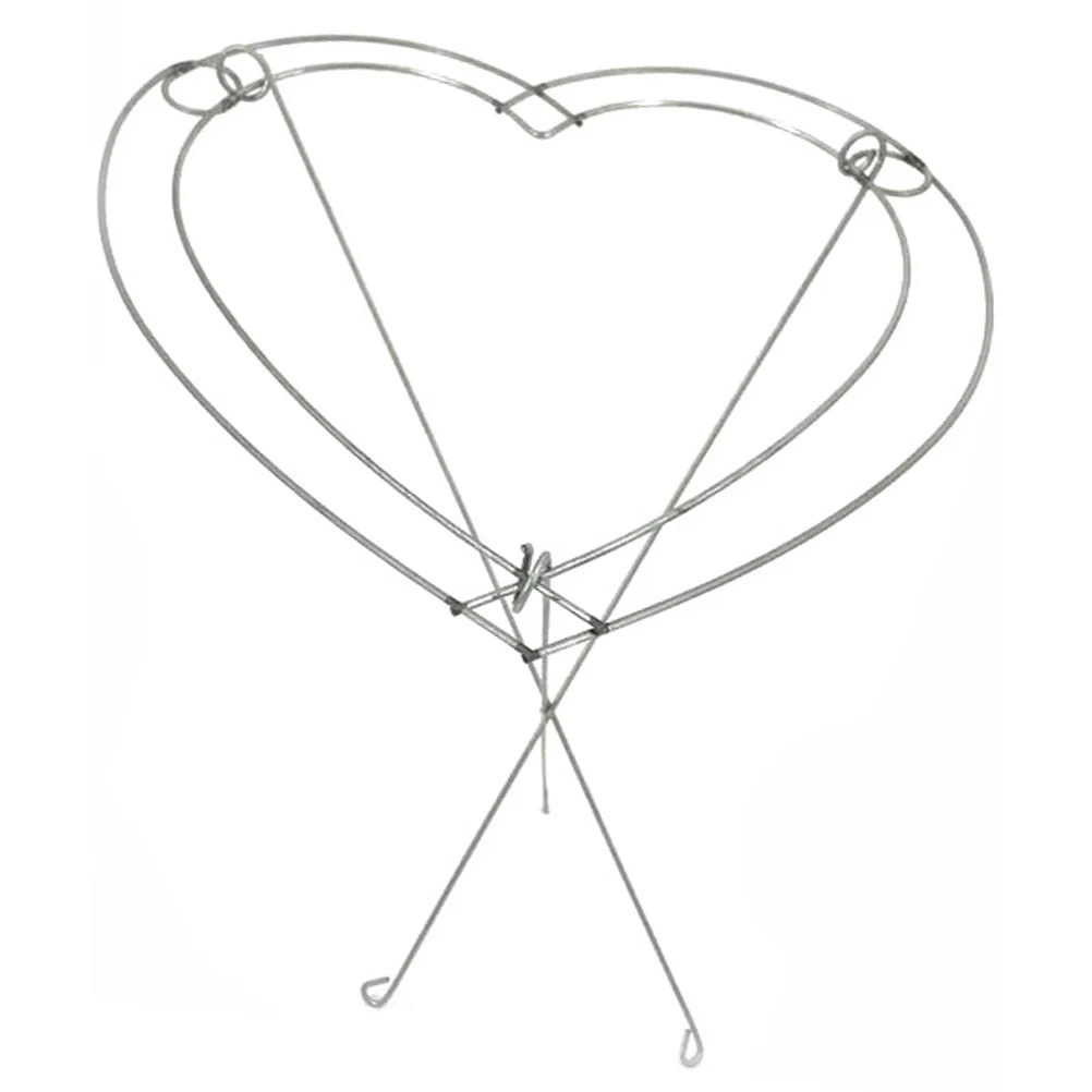 

Heart Shaped Metal Flower Holder Iron Frame Bouquet Stand Hollow for Floral Arrangement Elegant Decor Large Size Sturdy