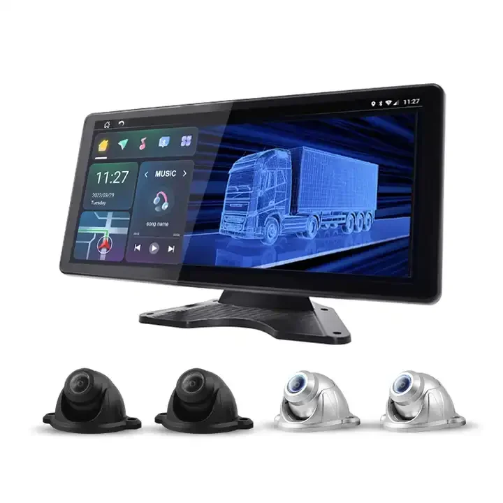 4G 10.36-inch IPS touch screen 360 degree four recording AR panoramic automatic remote calibration truck network recorder