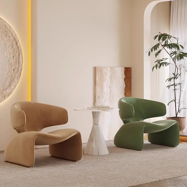 

Embrace the lazy sofa | Nordic light luxury modern living room leisure B & B hotel single single chair