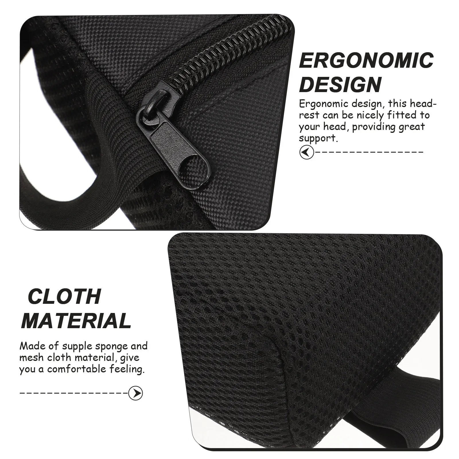 

Подголовник для инвалидной коляски, эргономичная высокая поддержка шеи, ручные аксессуары для инвалидных колясок, тканевое многоразовое крепление