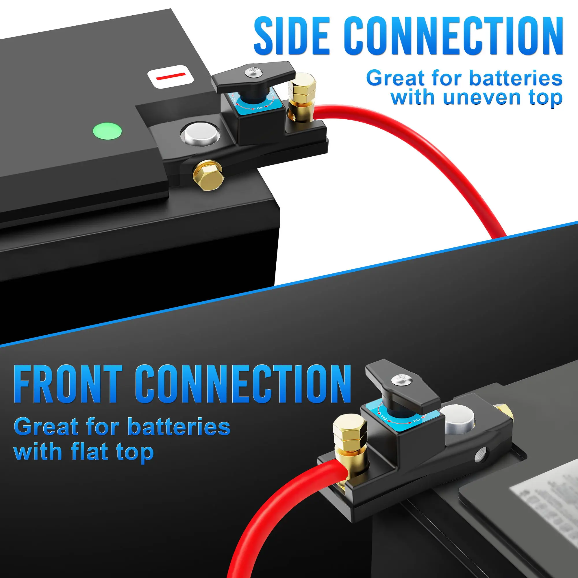 

MICTUNING Battery Disconnect Switch,12V-24V Battery Cut Off Switch,Power Isolator Kill Switch for Truck RV Boat