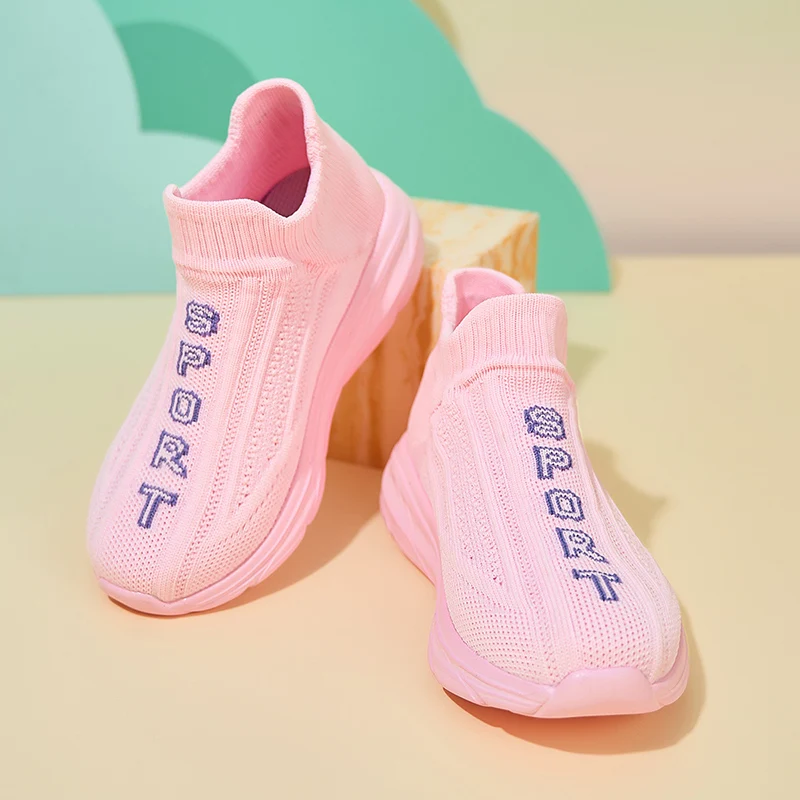 زوج من الأحذية الرياضية الشبكية عالية الجودة للأطفال في الفصول الأربعة، طراز ناعم بخطوة واحدة، مقاسات 27-38، MZC-693