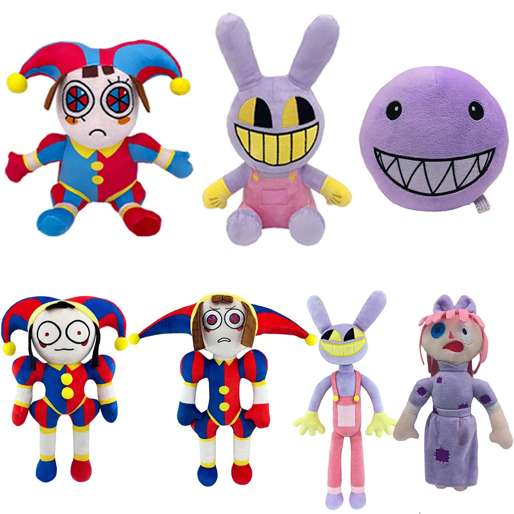 The Amazing Digital Circus Plush Toy Anime Cute Cartoon Clown Soft Stuffed Doll Funny Girl Birthday Christmas Valentine Gift