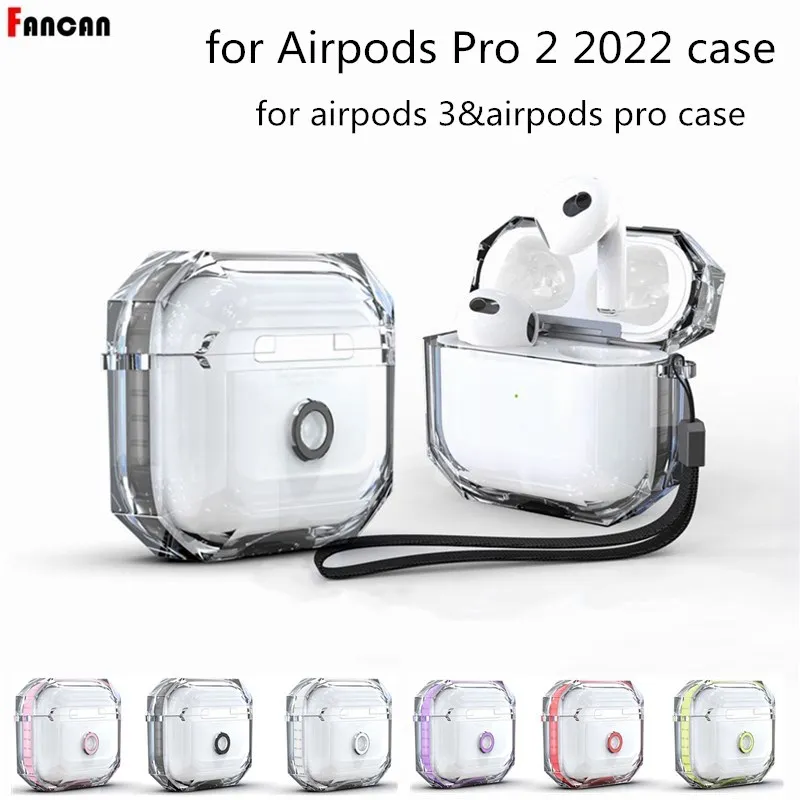 Transparent Case for Airpods Pro 2 Clear Airpod pro Protector Airpods Pro 2022 Airpods 3 Earphone Accessories for airpods pro 2