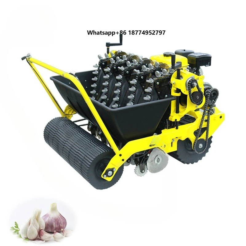 Engine Garlic Planting Machine with Motor & Gearbox High Productivity Farm Use Seeder Planter