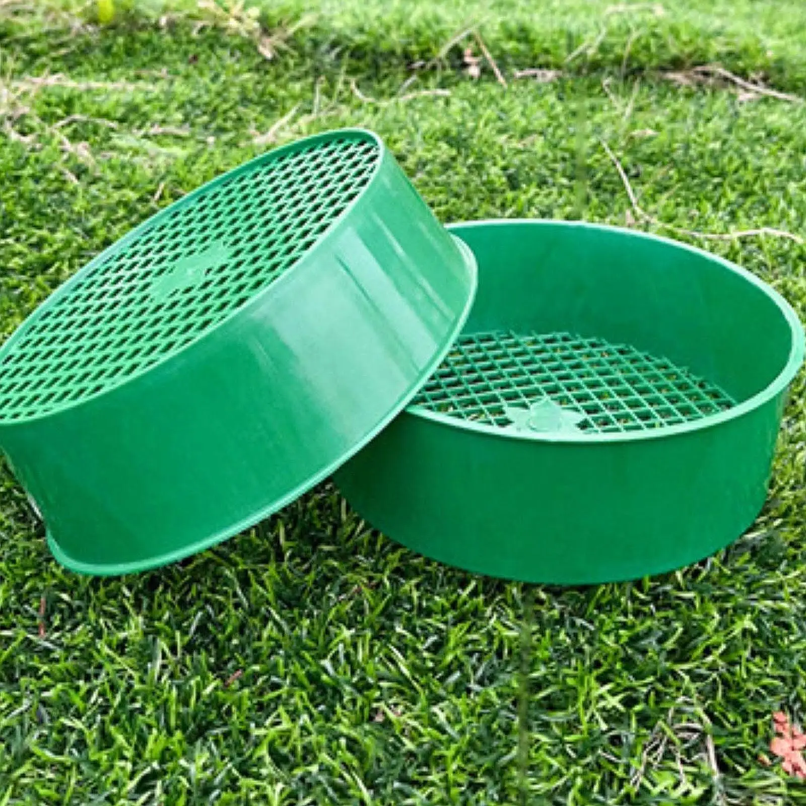 Soil Sifter Mesh Screen PP Gardening Sieve Tray for Mini Garden Tool Bonsai Compost Topsoil Planting Assistance