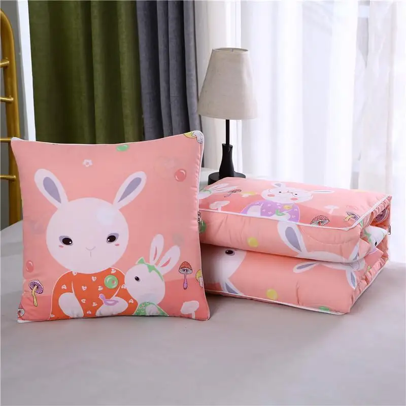Versatile Pillow Blanket for Car And Office Nap Sofa Backrest Cushion Air Conditioner Quilt Foldable Pillow Quilt