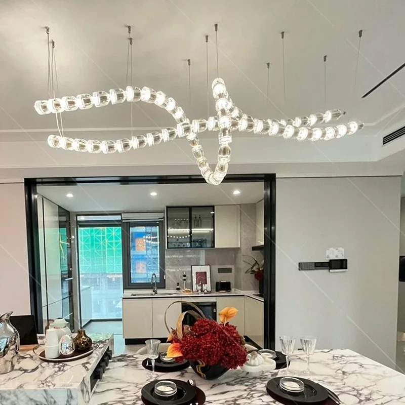 Nordic Home Decor Dining Room Pendant Lamp Lights Indoor Lighting Ceiling Lamp Hanging Light Chandelier Lamps For Living Room