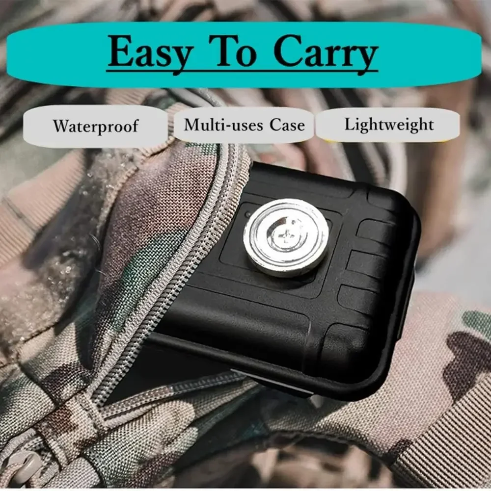 Portable Magnetic Key Hider Storage Box Waterproof and Shockproof Multi-function Under-car GPS Locator Hidden Storage Box