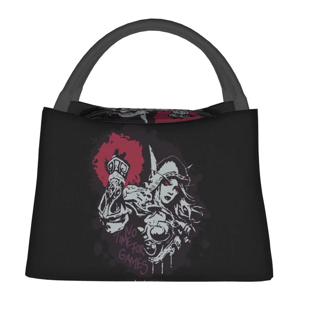 Sylvanas Has No Time For Games Classic Insulated Lunch Bag for Women Kids Portable Food Boxes Thermal Lunch Box Tote