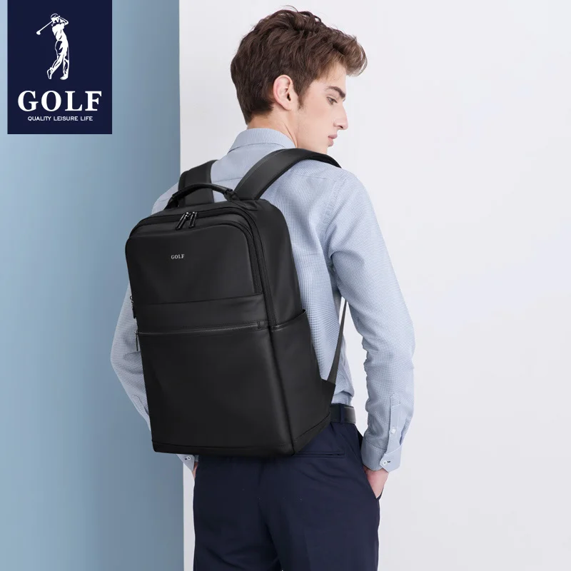 GOLF men\'s backpack Oxford cloth large capacity travel bag canvas computer bag high school student backpack trend