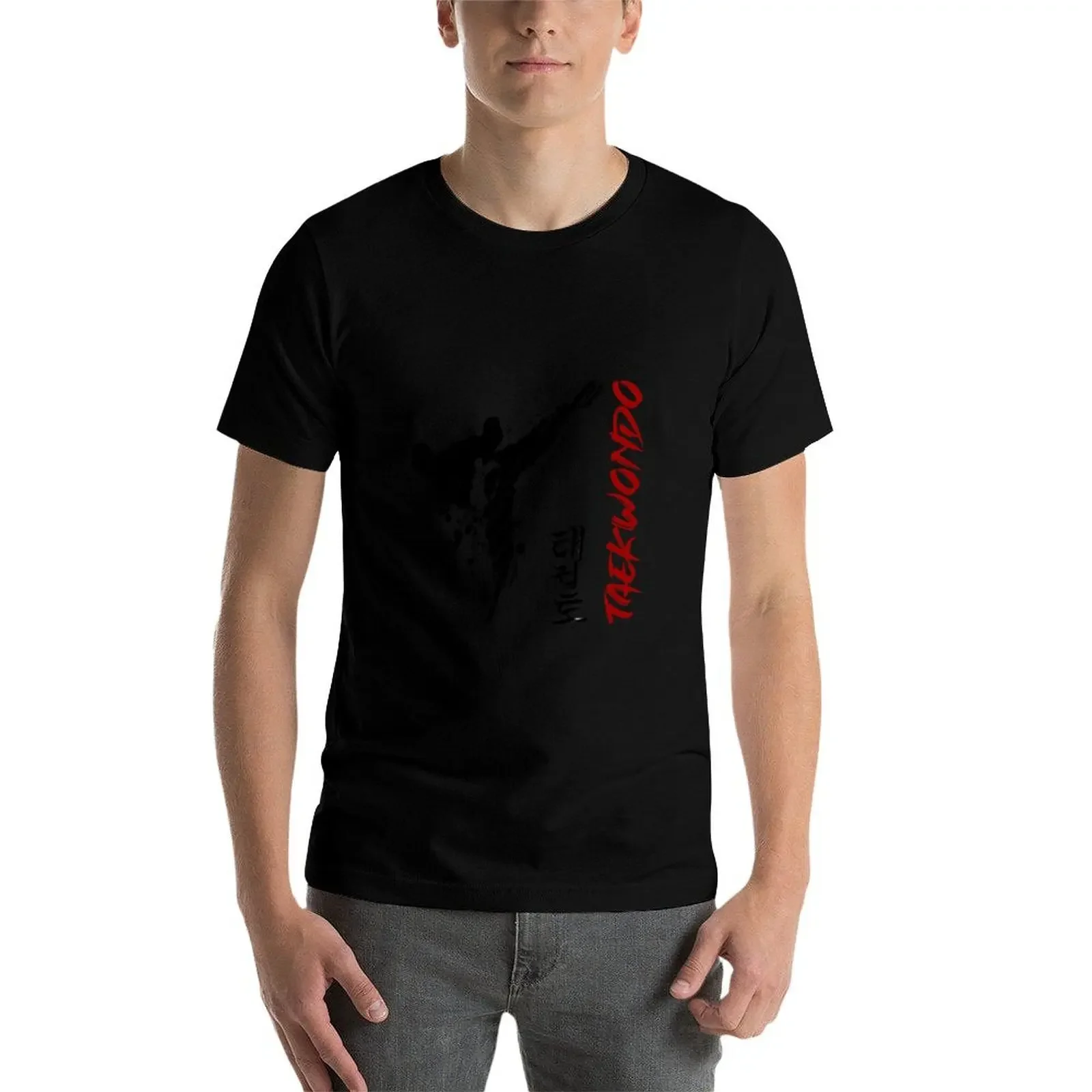 Taekwondo WTF / ITF design T-Shirt quick drying vintage animal prinfor boys shirts men image 4
