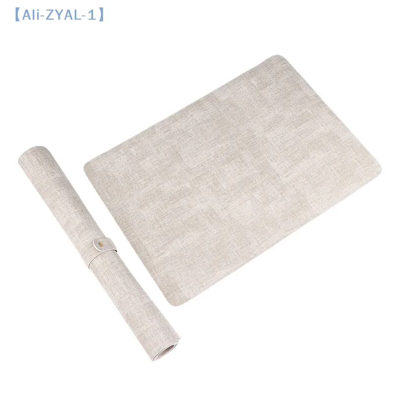 【ZYAL-1】1Pcs Nail Art Table Mat Soft Foldable Manicure Hand Rest Pad Waterproof Scratch Easy-Clean Office Desk Mat Leather Pads view 5