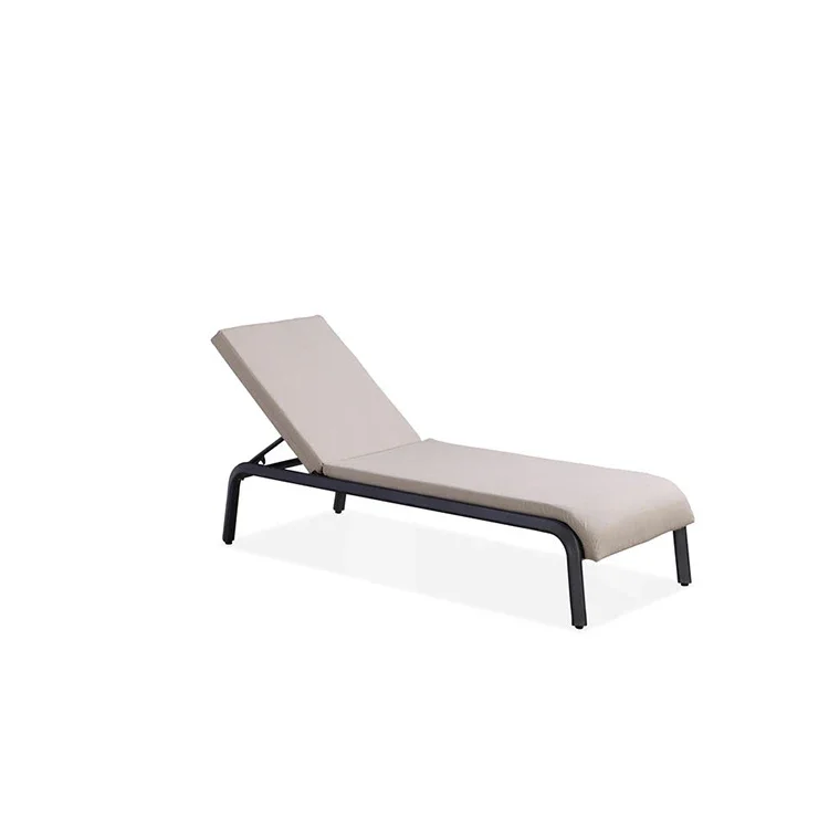 Garden Furniture Beach Pool White Aluminum Hot Sell Wholesale Outdoor Lounge Chairs Sun Lounger