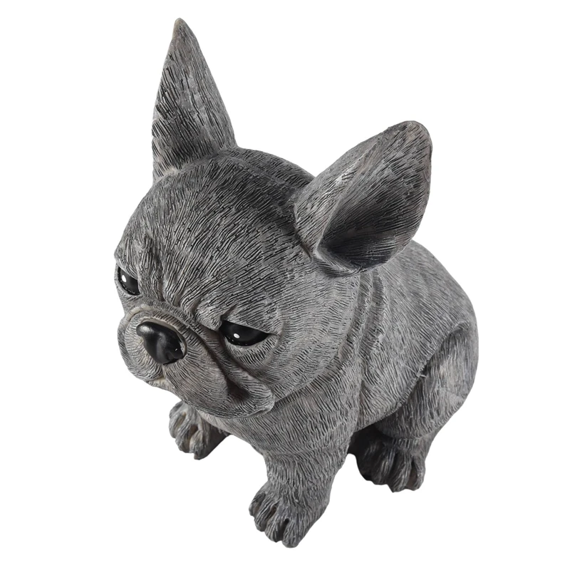 ABKO-Statue Garden Decoration Dog Resin Decoration Dachshund & French Bulldog Sculpture Home Ornaments