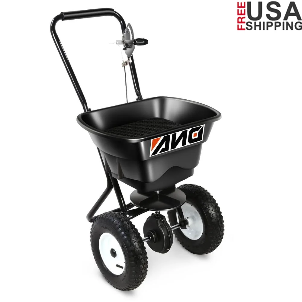 مفرشة بث ممر 80 رطل بسعة 36 كجم/29 لتر عجلات بذارة أدوات مزرعة للحديقة مفرشة بذور للاستخدام في جميع المواسم غطاء للمطر