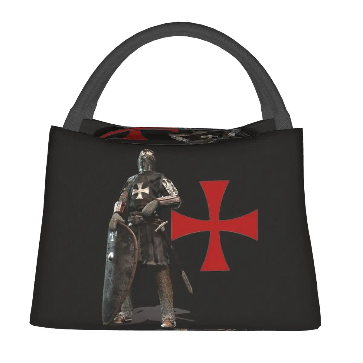 Knight Templar Sword Crusader Lunch Bags Insulated Bento Box Lunch Tote Picnic Bags Cooler Thermal Bag for Woman Children School