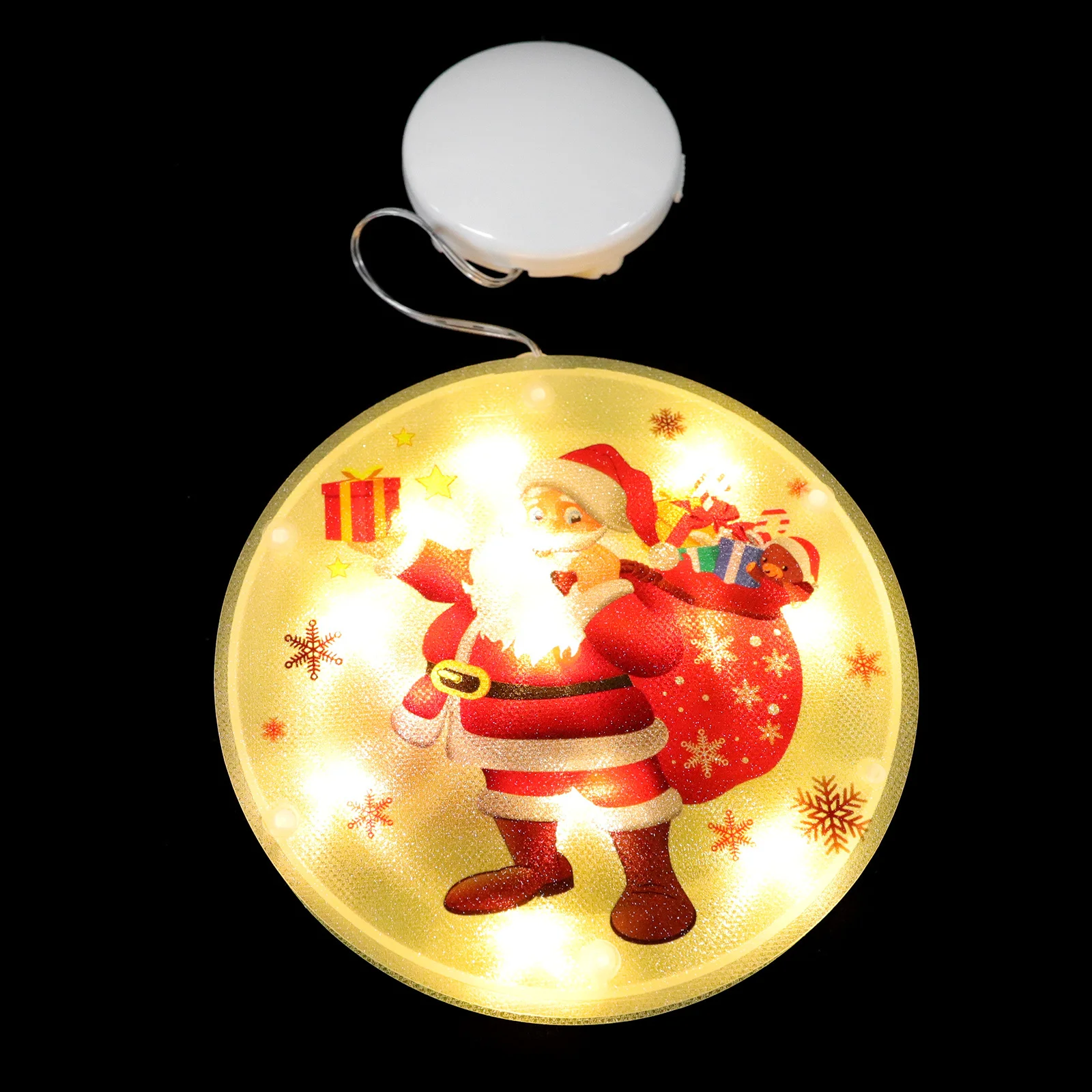 

1Pcs Christmas Santa LED Hanging Light Board High Quality Window Hanging Xmas Party Pendant Decorative Light Shop Window Decor