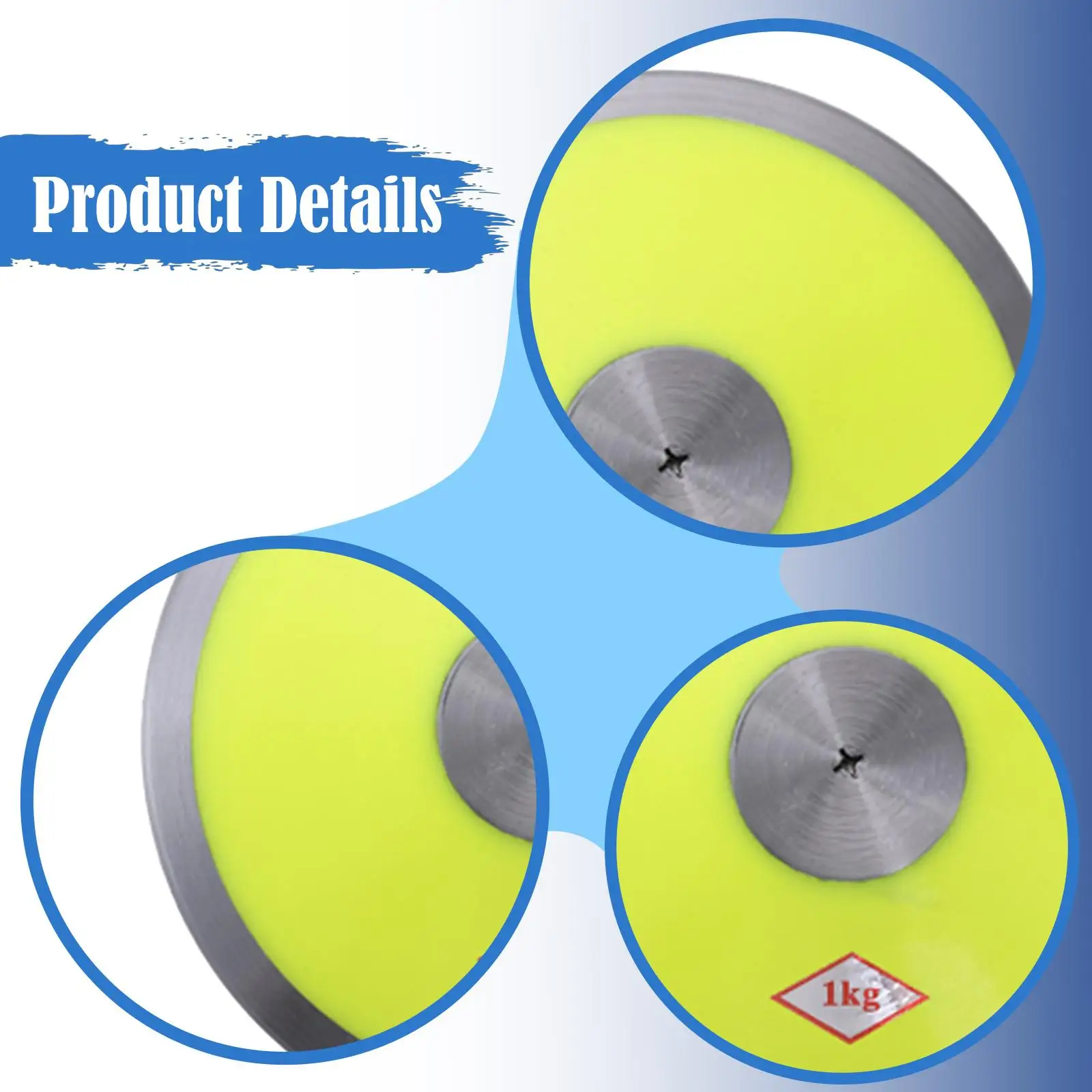 1 كجم نايلون مع حافة فولاذية ومركز للمبتدئين معدات التدريب الرياضي للتخييم الصيفي للكلية