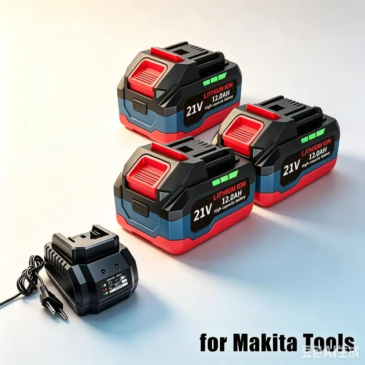 Compatible Replacement Li-ion Battery For Makita 18V/21V 6Ah-12Ah High Capacity With LED Indicator Power Tool Battery Pack
