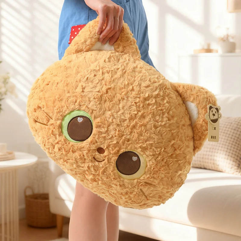 

40cm Cute Cat Plush Toy Stuffed Soft Calico Black Cat Throw Pillow Cushion Sofa Home Decoration Birthday Gift
