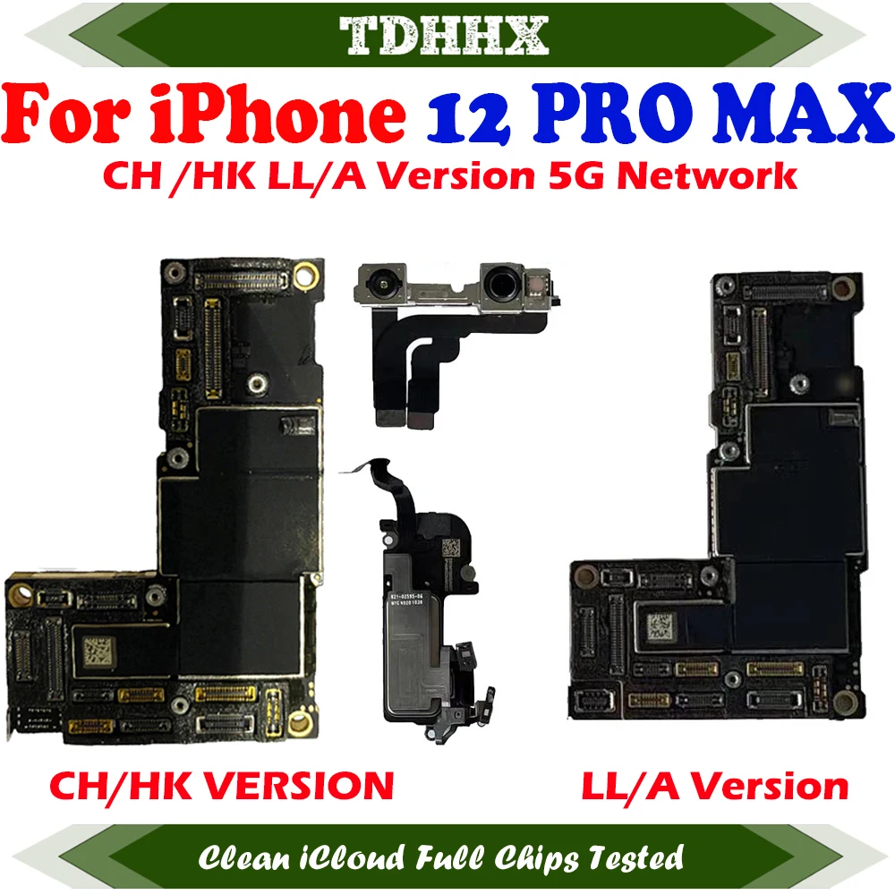 Clean iCloud Main Logic Board For iPhone 12 Pro Max Motherboard