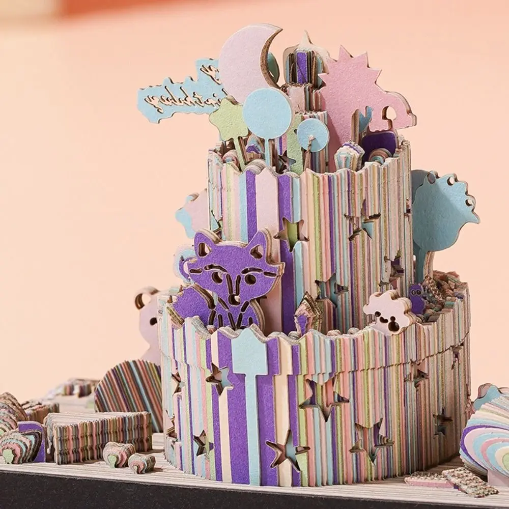 3D Carving Message Notes Paper, INS Estilo, Post Memos, Mão-rasgo, Artesanato Artesanal, Notepad, DIY Memo Note Paper, Desktop Decor